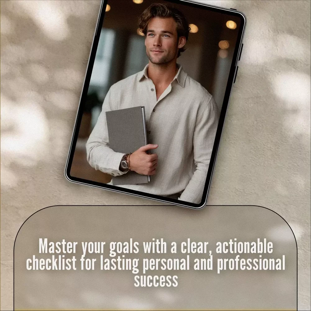 The Ultimate Goal-Getter Checklist: Your Step-by-Step Success Map | Goal Setting Guide & Priorities Planner | Digital Download Checklist