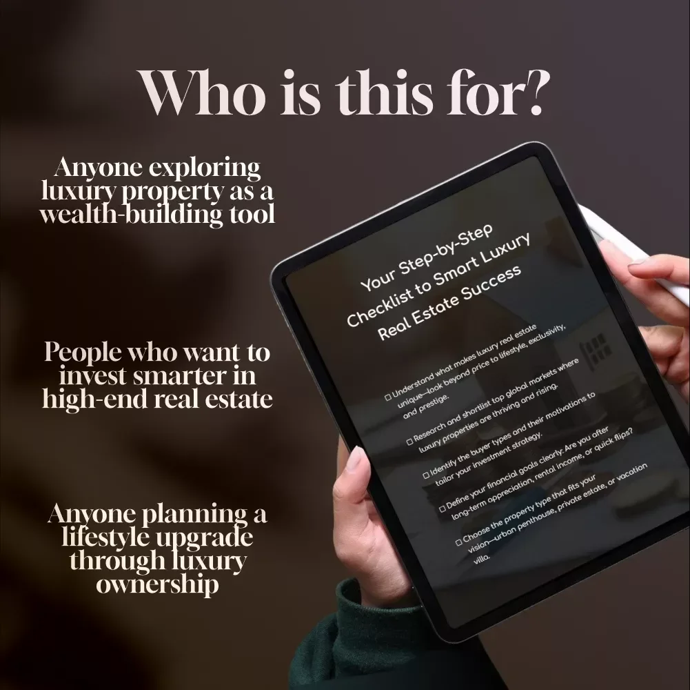 Your Step-by-Step Checklist to Smart Luxury Real Estate Success | Digital Download | Luxury Real Estate Investment Tips Guide & eBook