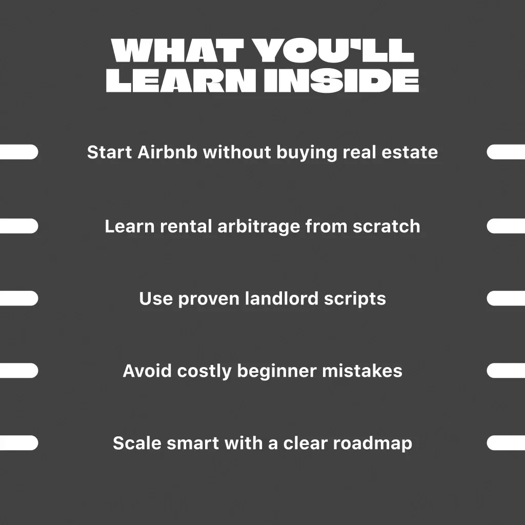 Keys to the Castle | Guide to How to Get into Airbnb Properties | Rental Arbitrage & Master Leasing Strategy | Digital Download eBook