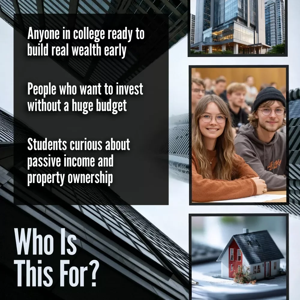 A College Student’s Guide to Real Estate Investing | Digital Guide for College Students Investing in Real Estate, Beginner eBook PDF, House Hacking Strategies