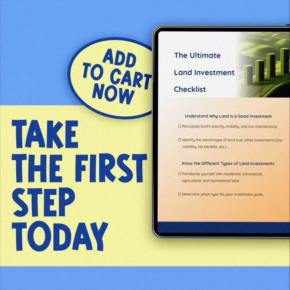 The Ultimate Land Investment Checklist | Digital Download Guide for How to Buy Land for Investment Success