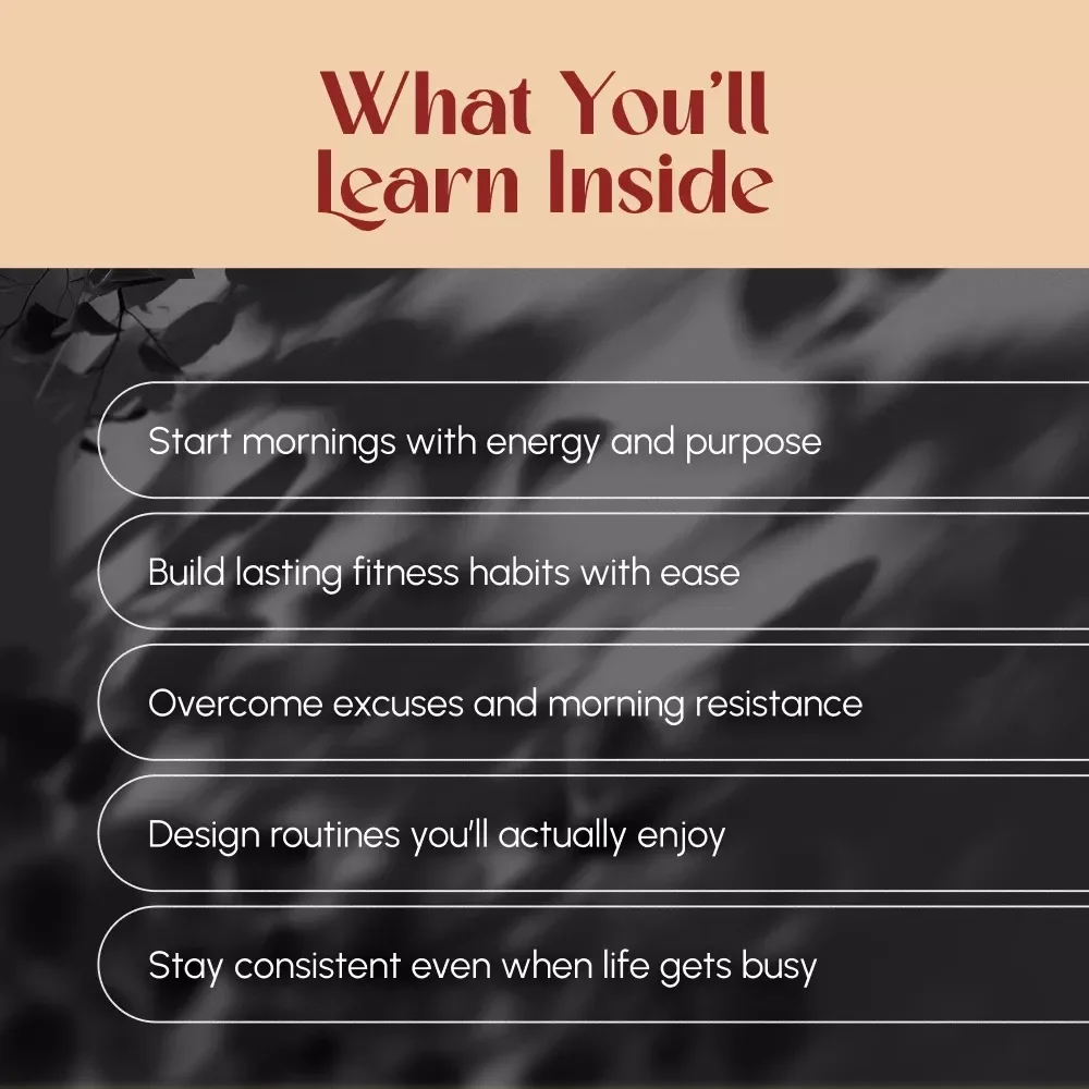 Wake Up, Work Out: The No-Fail Guide to Morning Exercise Motivation | Digital Guide on How to Motivate Yourself to Exercise in the Morning | Printable PDF