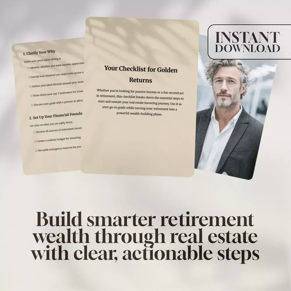 Your Checklist for Golden Returns | Real Estate Investing for Retirees | eBook PDF Guide