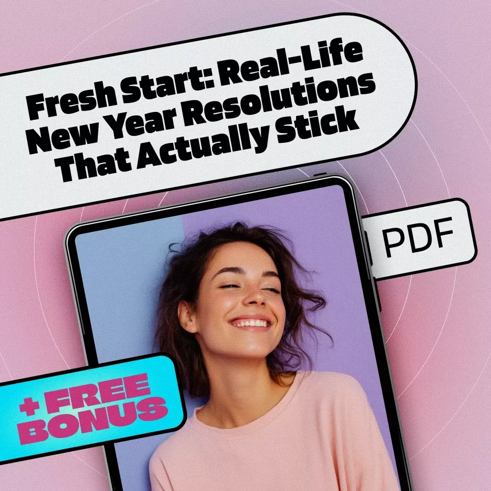 Fresh Start: Real-Life New Year Resolutions That Actually Stick | Goal Setting eBook | Examples of New Year Resolutions | Digital Download Guide