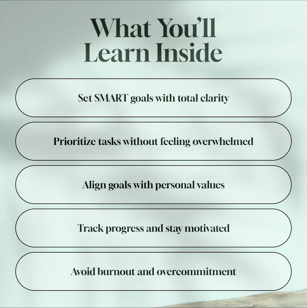 Goal Getter: Master Your Priorities, Master Your Life | Goal Setting & Priorities Guide | How to Set Goals and Priorities Digital Download