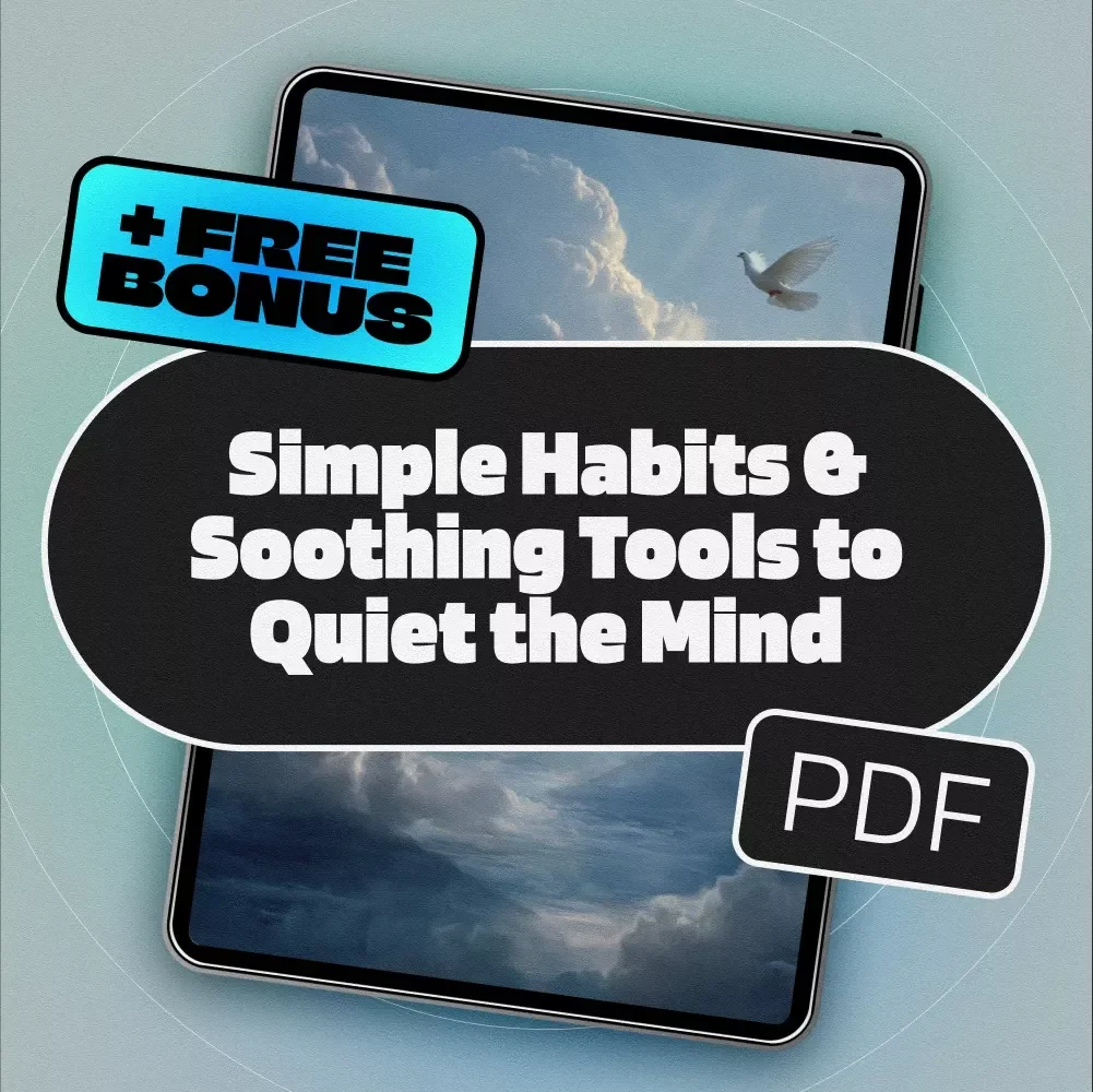 Simple Habits & Soothing Tools to Quiet the Mind | Calming Things eBook | Digital Download for Anxiety Relief & Peaceful Living