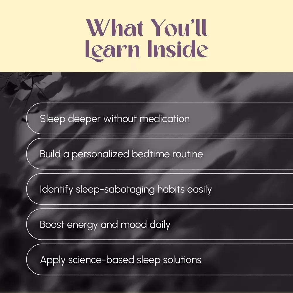 The Natural Blueprint to Restorative Sleep | Guide to Increase Deep Sleep Naturally | eBook for Better Sleep & Natural Habits