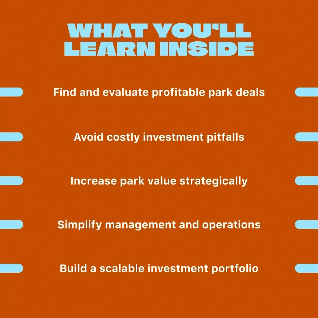 Mobile Home Park Mastery | Guide to Mobile Home Park Investments | Digital Download eBook for Real Estate Investors
