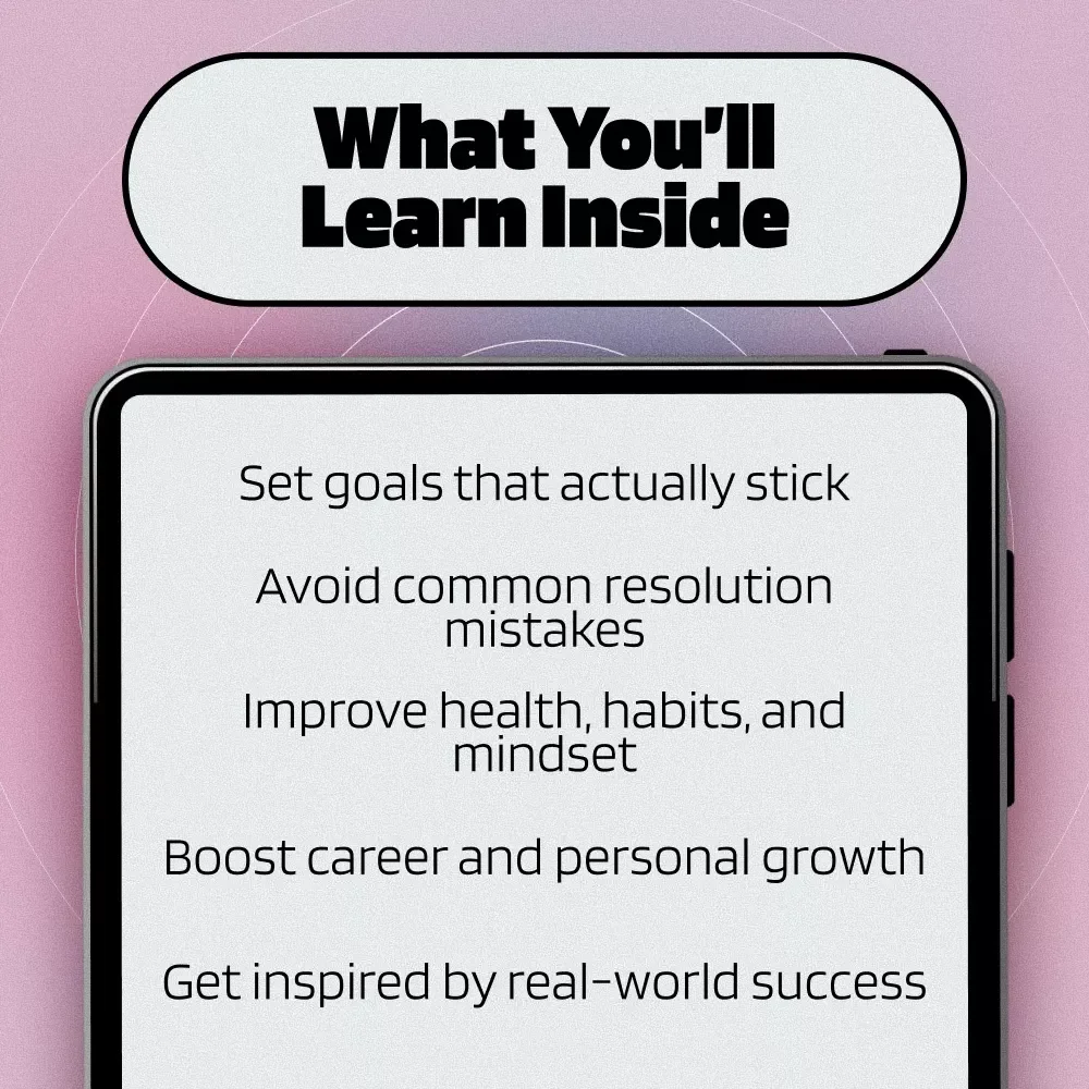 Fresh Start: Real-Life New Year Resolutions That Actually Stick | Goal Setting eBook | Examples of New Year Resolutions | Digital Download Guide