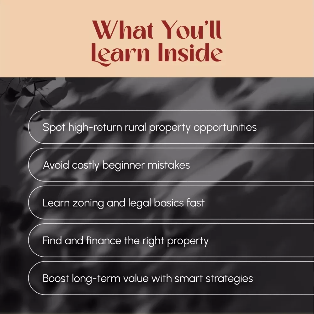 Your Smart Guide to Investing in Rural Real Estate | Digital eBook for Beginners & Investors | Rural Real Estate Investment Guide PDF Download