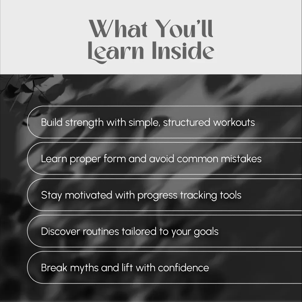 The Weight Lifting Routine for Confident Women | Beginner-Friendly Guide | Weight Lifting Routine for Women PDF