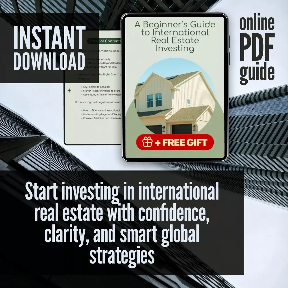 A Beginner’s Guide to International Real Estate Investing – Digital Download Guide for Global Property Investors, eBook for Beginners, Real Estate Checklist & How-To PDF