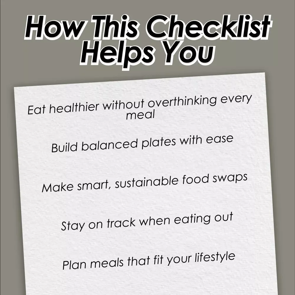 Your Ultimate Balanced Diet Checklist | Digital Download for Perfect Balanced Diet Planning & Healthy Eating Habits