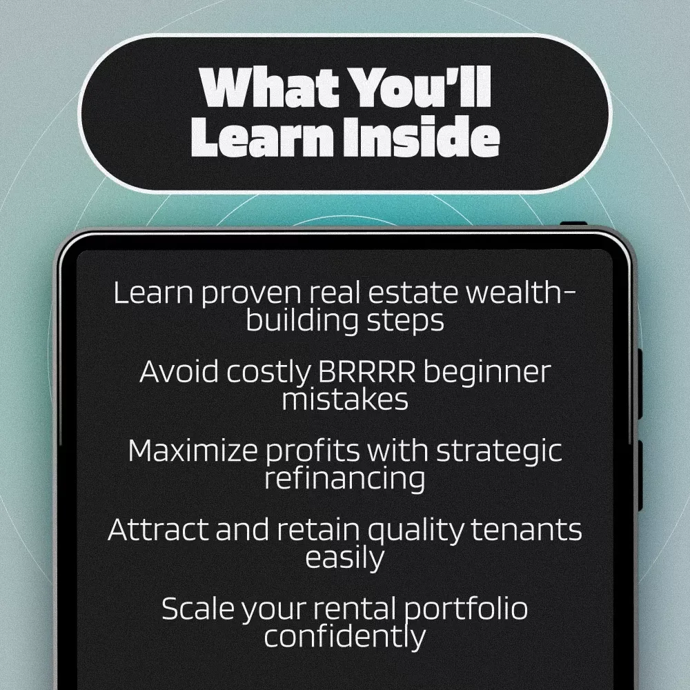 Your Ultimate Step-by-Step Guide to Building Wealth Fast | BRRRR Real Estate Method eBook for Investors, Beginners & Side Hustlers
