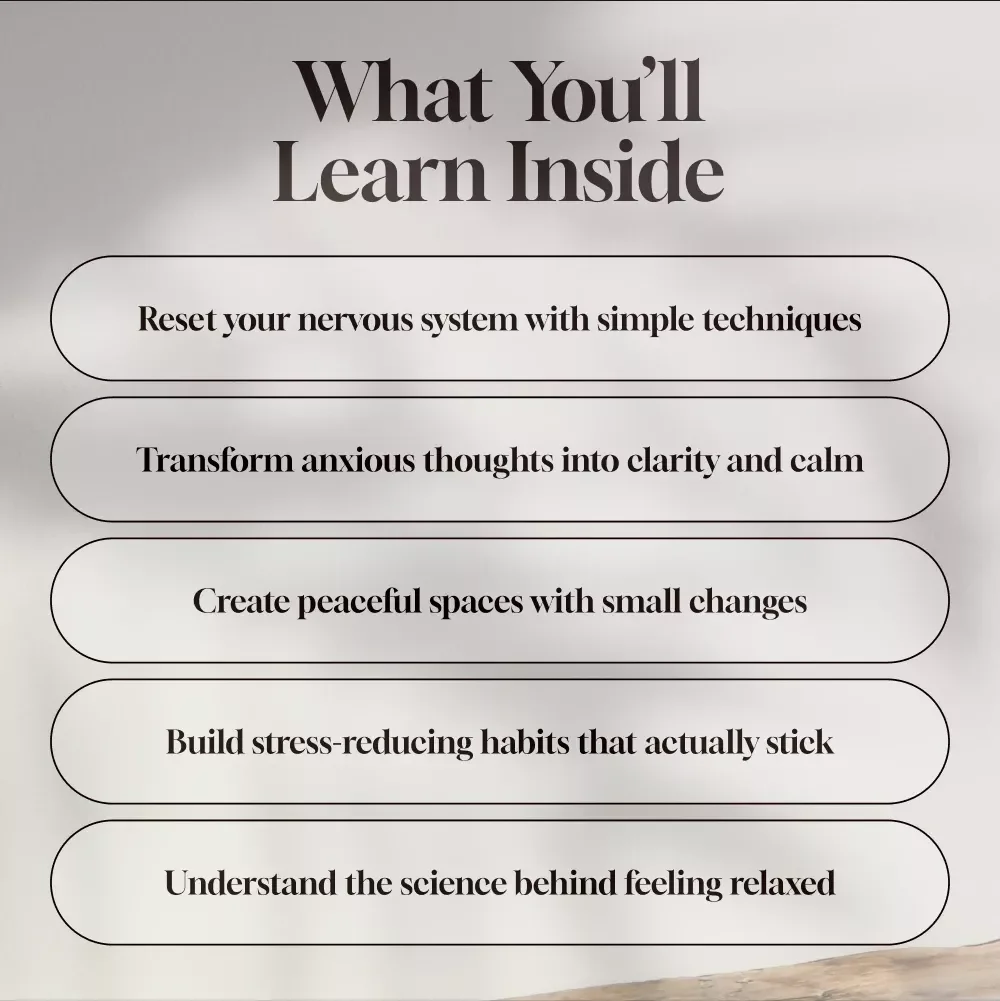 A Practical Guide to Finding Peace & Calm Within – Digital Calming Things Guide for Stress Relief & Inner Peace