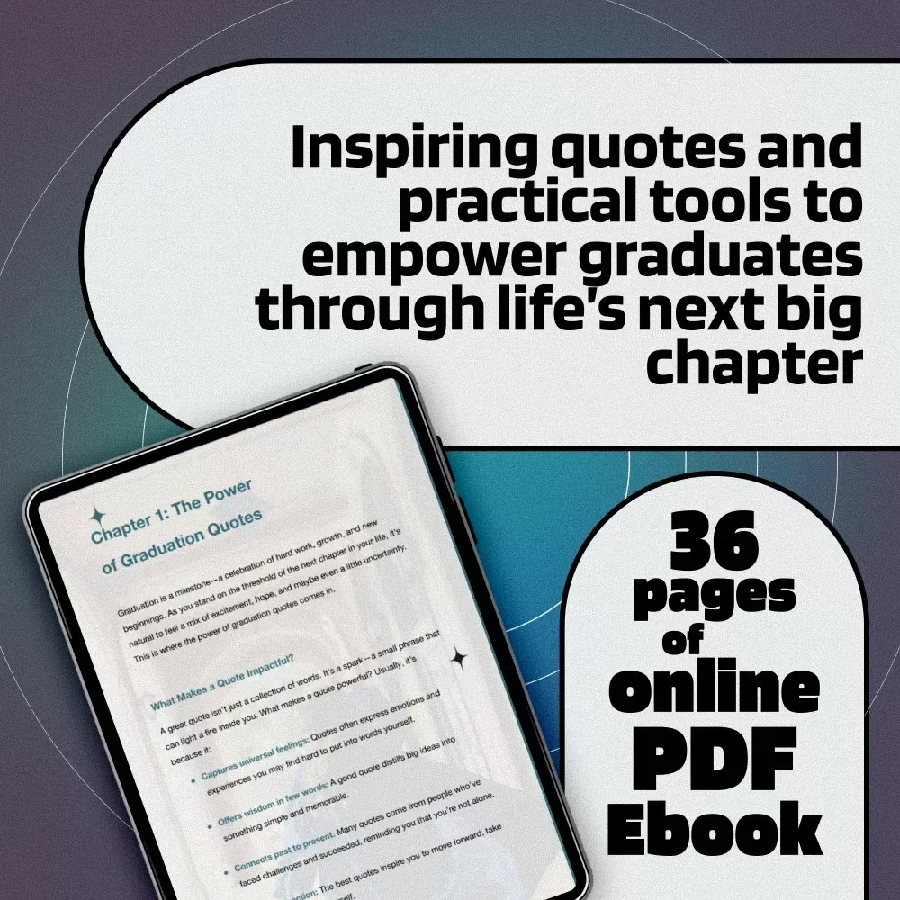 Words to Soar By: Inspirational Quotes Every Graduate Needs | Graduation Quote eBook | Digital Download Quotes for Graduating Students