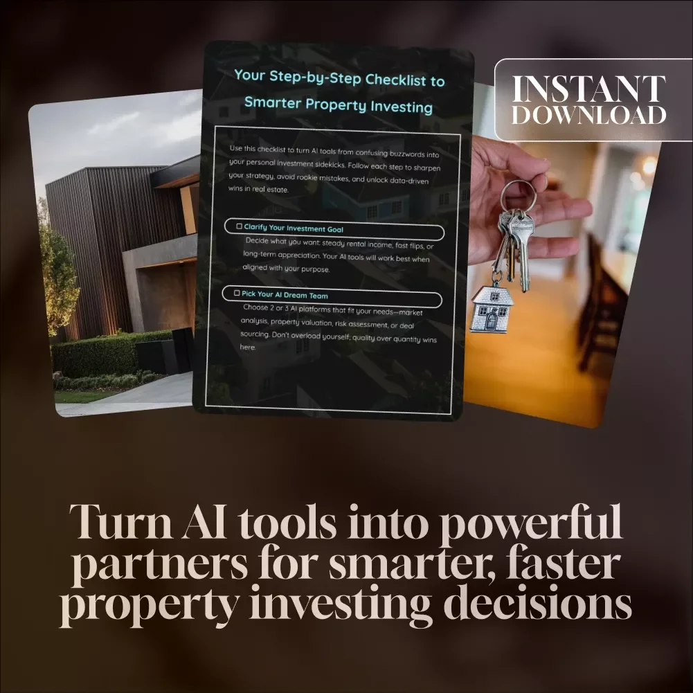 Your Step-by-Step Checklist to Smarter Property Investing | Digital Download for Real Estate Success with AI Tools for Property Investors