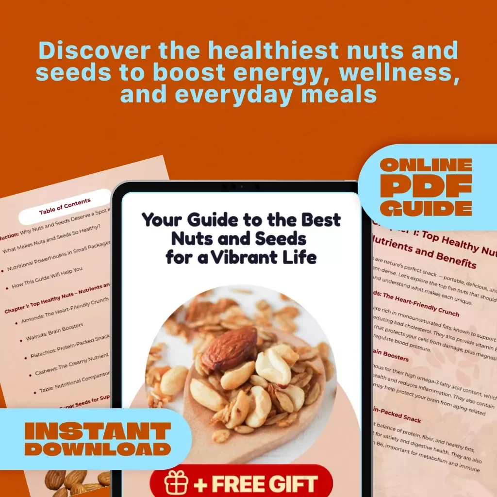 Your Guide to the Best Nuts and Seeds for a Vibrant Life | Healthy Nuts and Seeds List | Digital Wellness Guide PDF