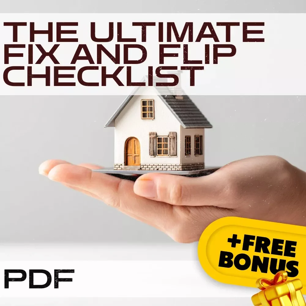 The Ultimate Fix and Flip Checklist | Real Estate Strategy Guide for Investors, eBook PDF, Instant Digital Download