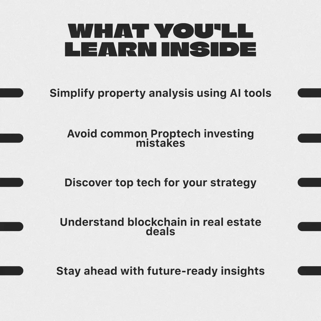 The Future of Real Estate Investing Starts Here – Proptech in Real Estate Investing | Digital Guide for Smart Investors | Instant Download PDF