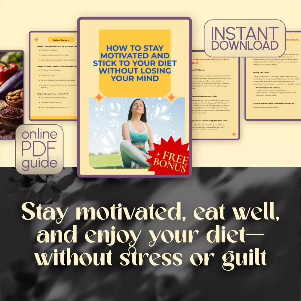 How to Stay Motivated and Stick to Your Diet Without Losing Your Mind | Digital Diet Motivation Guide | How to Motivate Yourself to Stick to a Diet