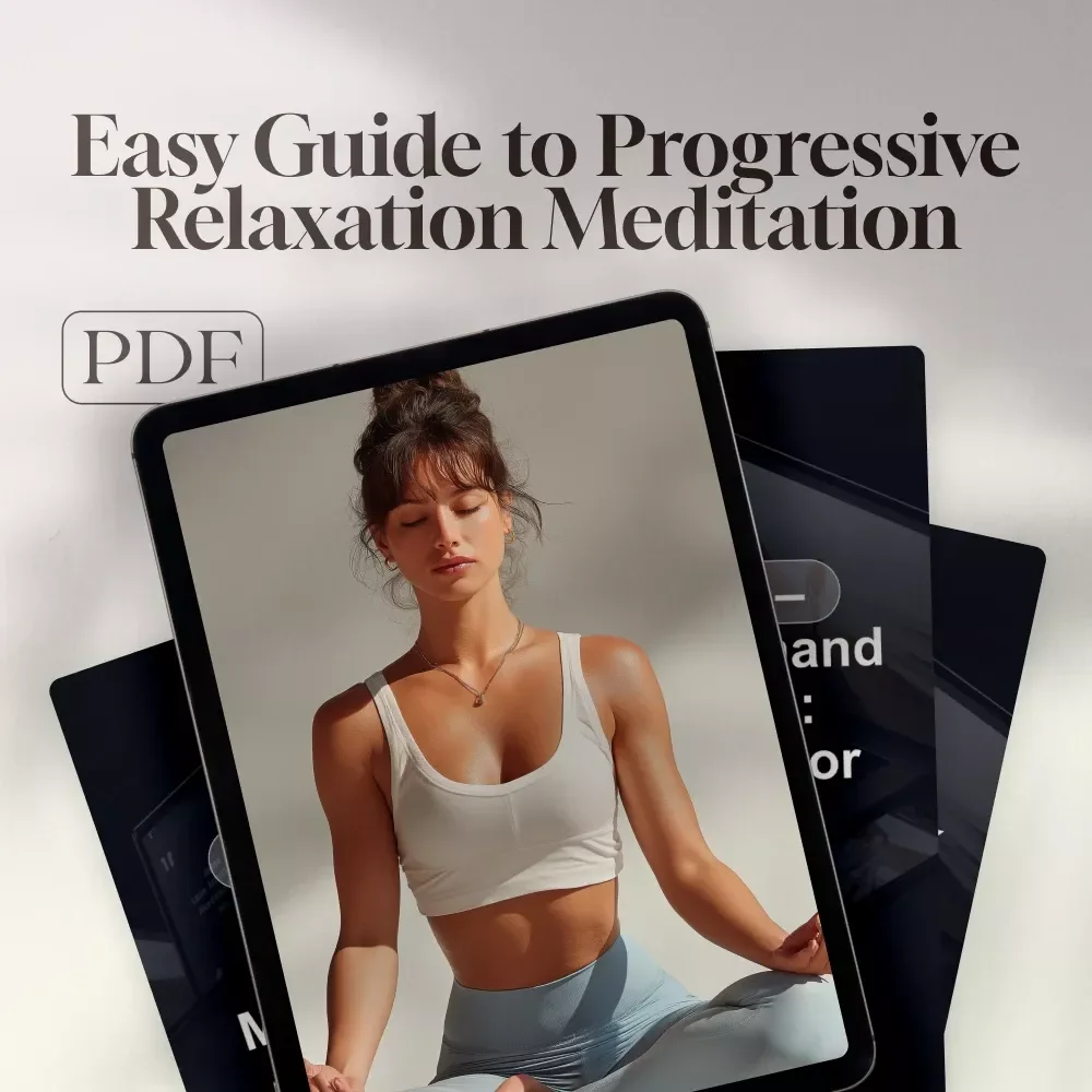Your Easy Guide to Progressive Relaxation Meditation | Digital Download Guide for Beginners | Learn Progressive Relaxation Meditation Techniques for Stress Relief & Mind-Body Wellness