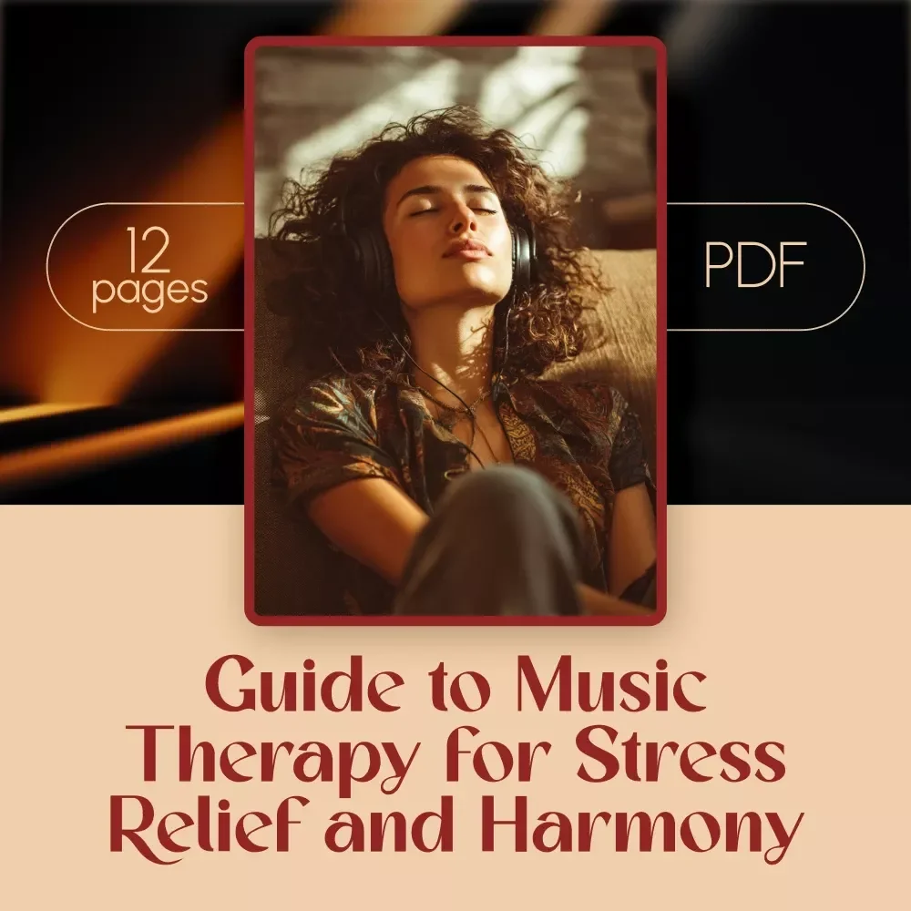 A Guide to Music Therapy for Stress Relief and Harmony | Digital Guide for Music Therapy for Stress Reduction, Relaxation & Wellness