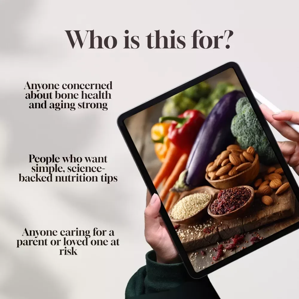A Nourishing Guide to Outsmarting Osteoporosis | eBook for Healthy Diet & Stronger Bones | Bone Health Digital Download