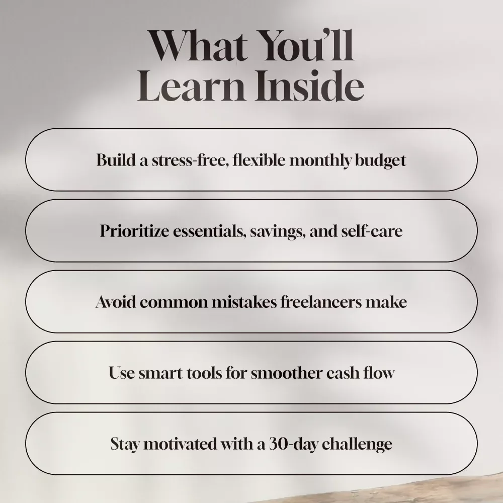 The Unpredictable Paycheck Playbook: How to Budget Like a Boss on Variable Income | Digital Guide for Freelancers, Creatives & Commission-Based Earners | How to Budget with Variable Income