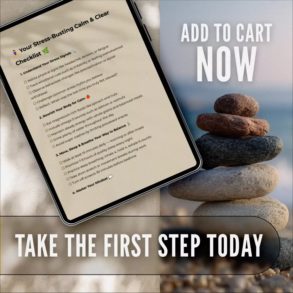 Your Stress-Busting Calm & Clear Checklist | Digital Health and Stress Reduction Strategies PDF