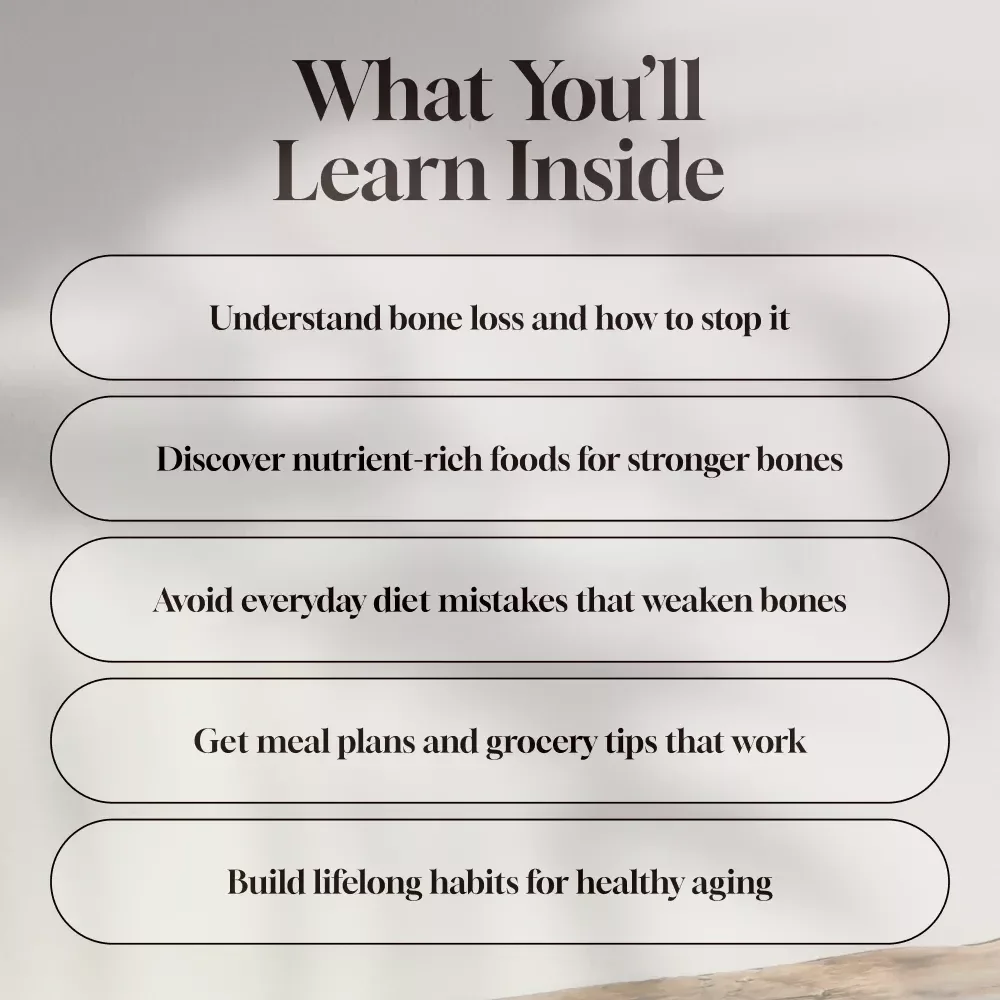 A Nourishing Guide to Outsmarting Osteoporosis | eBook for Healthy Diet & Stronger Bones | Bone Health Digital Download