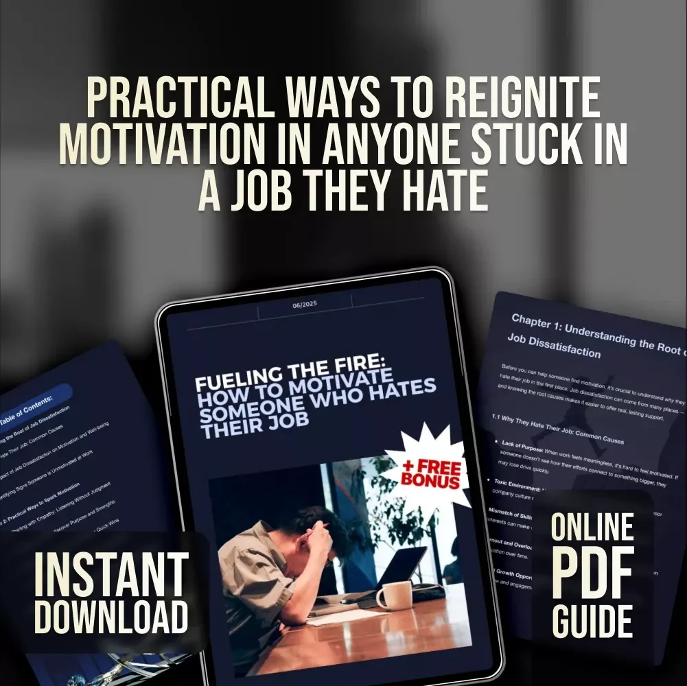 Fueling the Fire: How to Motivate Someone Who Hates Their Job | Digital Guide for Career Support, Workplace Burnout, & Employee Motivation
