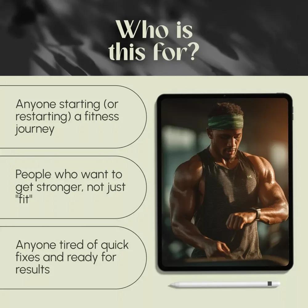 A Simple Guide to Building Muscular Strength That Lasts | Digital Muscular Strength Workout Guide, Strength Training Plan eBook, Fitness Checklist PDF