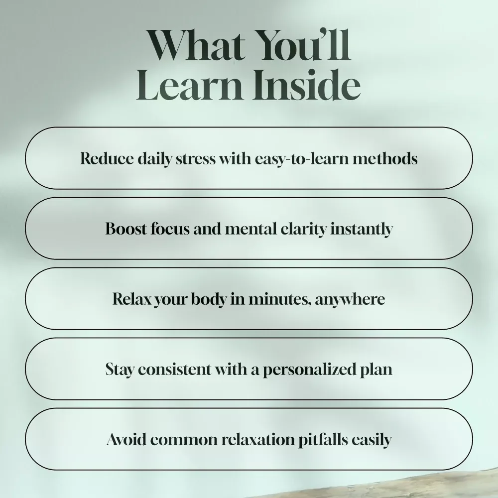 Your Easy Guide to Finding Calm in a Busy World | Relaxation Guide, Digital Download for Stress Relief, eBook for Mental Wellness & Calm Living