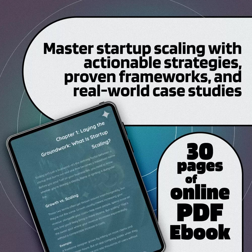 Skyrocket Your Startup eBook | Digital Download Guide for Startup Scaling Strategies | Scale Smart & Grow Faster