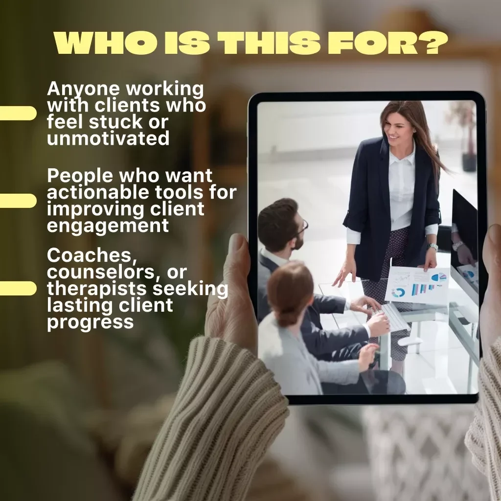 A Practical Guide to Motivating Unmotivated Clients | Digital Download Guide | How to Motivate Unmotivated Clients | Coaching eBook