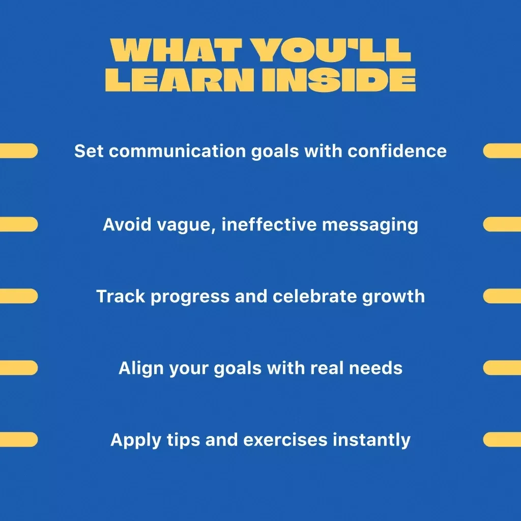 Speak Smart: Mastering Communication with SMART Goals | Digital Guide for Setting Smart Goal for Communication | Communication eBook, Printable PDF, Instant Download