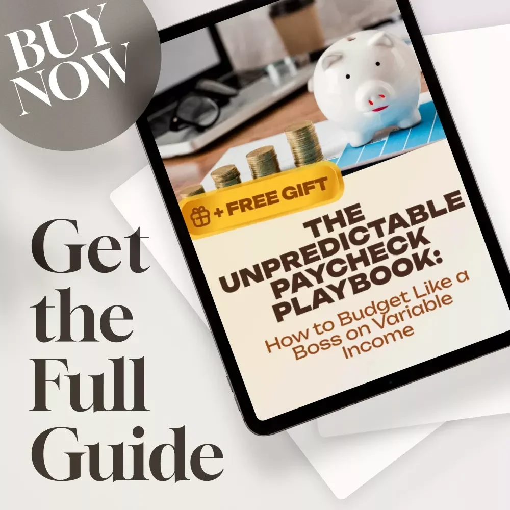 The Unpredictable Paycheck Playbook: How to Budget Like a Boss on Variable Income | Digital Guide for Freelancers, Creatives & Commission-Based Earners | How to Budget with Variable Income