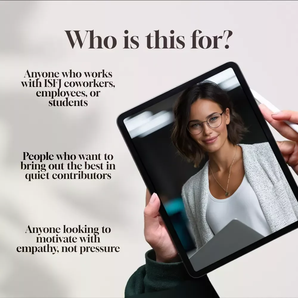 Motivating the Heart of the Helper: A Practical Guide to Inspire ISFJs | How to Motivate ISFJ Personality Type | Digital Download Guide for Managers, Coaches & Teams