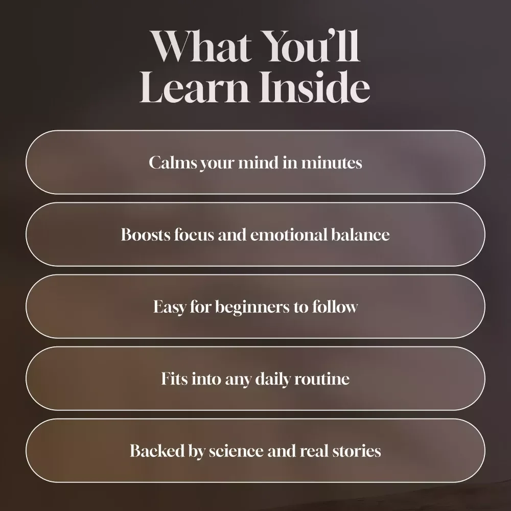A Simple Mantra Guide to Stress Reduction and Inner Calm | eBook for Mantra Stress Reduction & Meditation Practice | Digital Download for Mindfulness