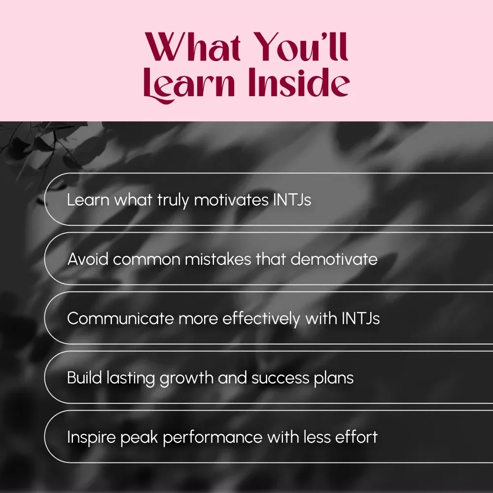Fueling the Mastermind: How to Motivate an INTJ to Thrive and Succeed – INTJ Motivation Guide | Digital Download for Understanding and Inspiring INTJ Personality Types