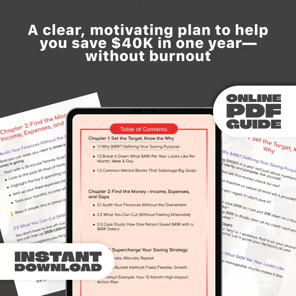 The $40K Year: Your Step-by-Step Plan to Save Big, Fast, and Smart
