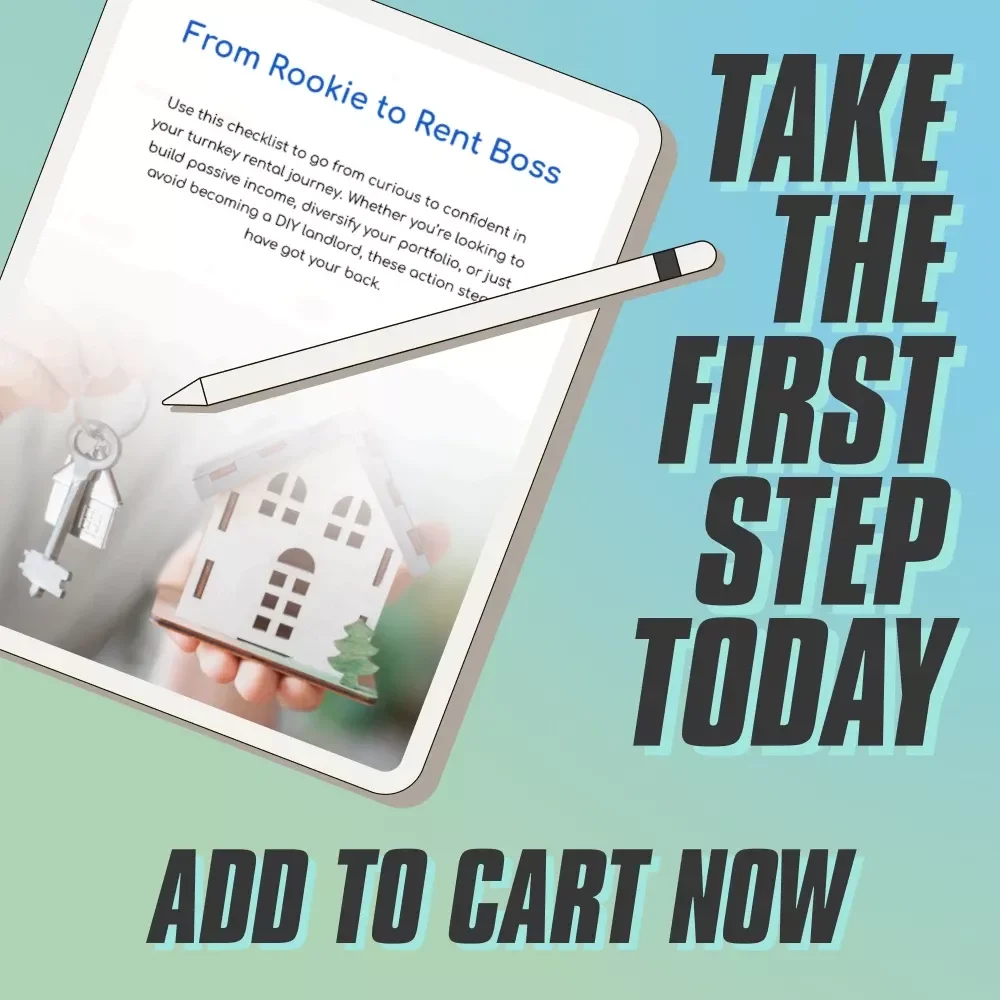 From Rookie to Rent Boss | Turnkey Rental Property Investments Checklist | Real Estate eBook & Guide for Passive Income