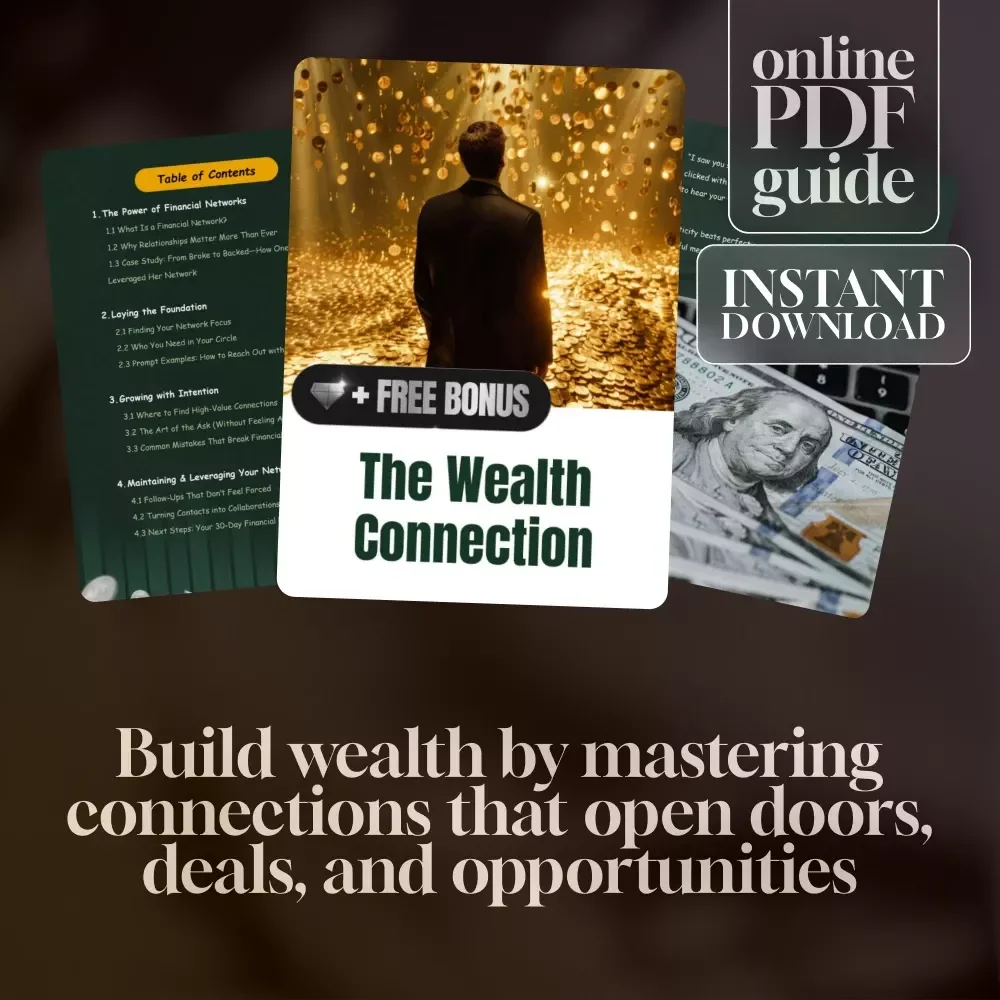 The Wealth Connection | Guide to Building Financial Networks for Success | eBook for Entrepreneurs, Founders & Professionals