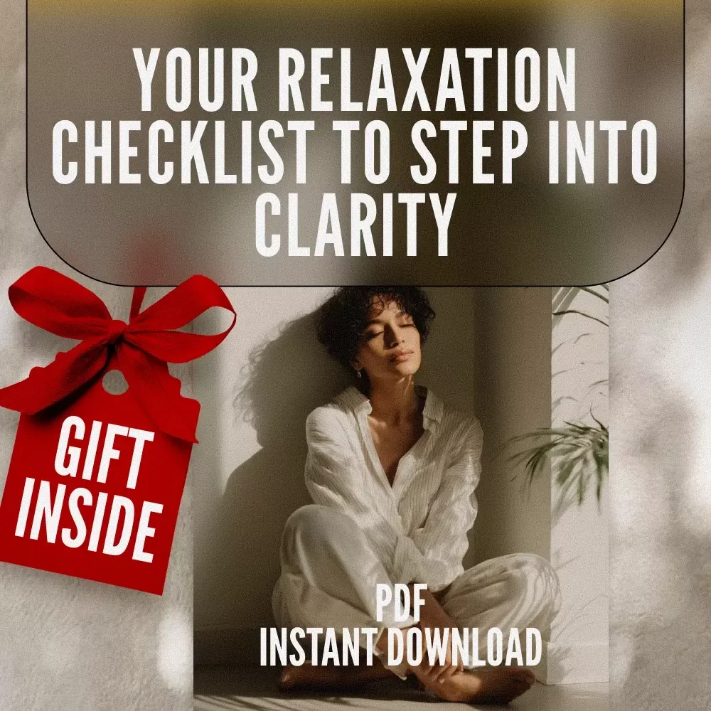 Your Relaxation Checklist to Step into Clarity | Digital Download Checklist for Relaxation, Self-Care & Mental Wellness