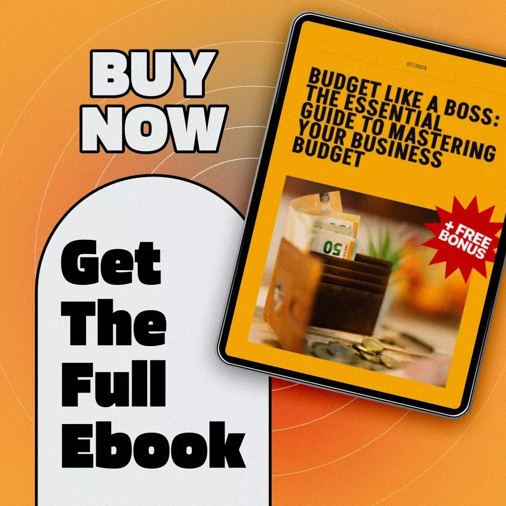 Budget Like a Boss: The Essential Guide to Mastering Your Business Budget | eBook for Entrepreneurs | How to Do a Business Budget Guide | Digital Download