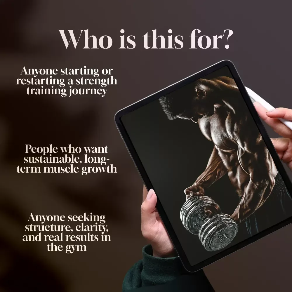 A Practical Guide to Building Muscular Strength That Lasts | Strength Training Workout eBook for Beginners to Advanced | Digital Download