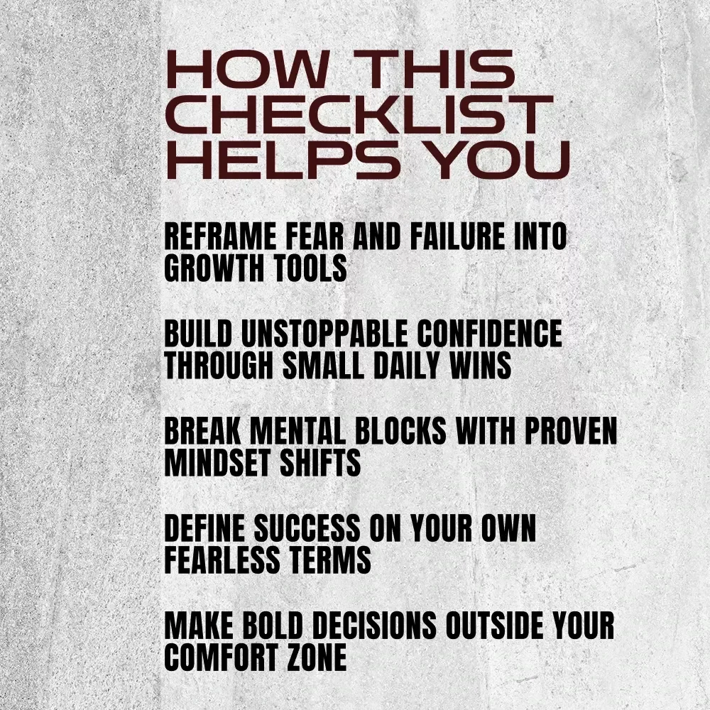 The Entrepreneur Mindset Power Checklist