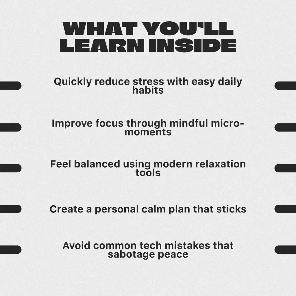Calm Within the Chaos Guide to Relaxing Your Mind | Digital Download Guide for Mental Relaxation | Ways to Relax Your Mind PDF