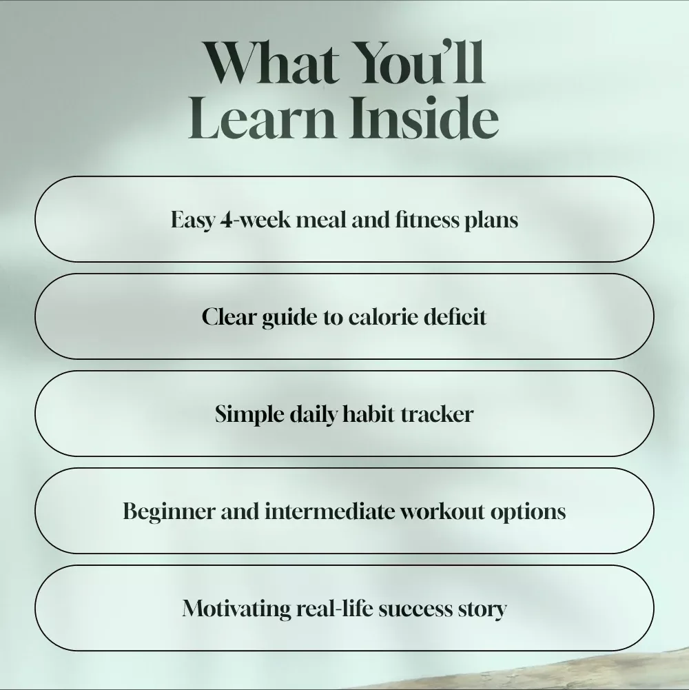 4 Weeks, 1 Goal: Your Science-Backed Weight Loss Plan | How to Lose Weight in 4 Weeks Guide, Digital Download, eBook, Meal & Fitness Plan